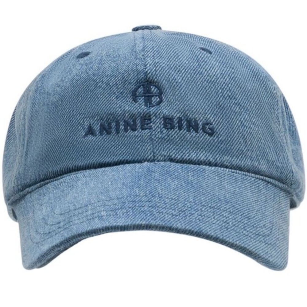 ANINE BING - Jeremy Baseball Hat - Cotton - Denim Blue NWT